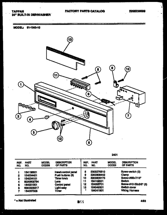 Diagram for 61-1043-10-00