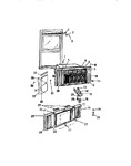 Diagram for 14 - Cabinet, Window Mounting Parts (`aa