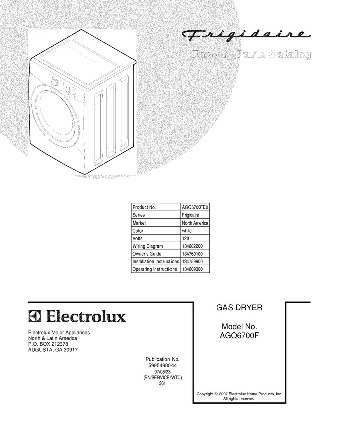 Diagram for AGQ6700FE0