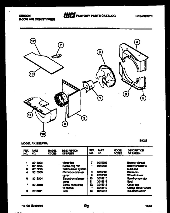 Diagram for AK18E2RWA