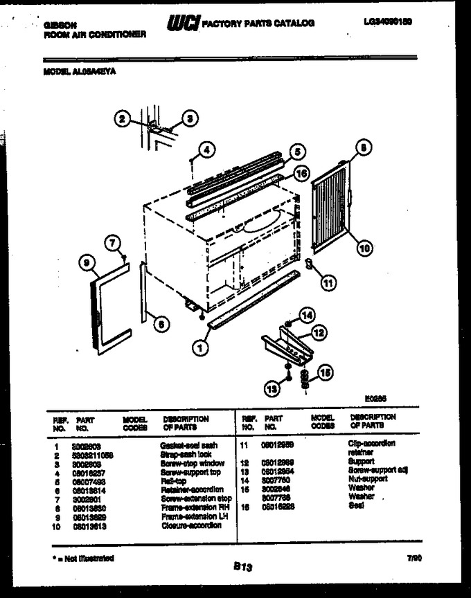 Diagram for AL05A4EYA