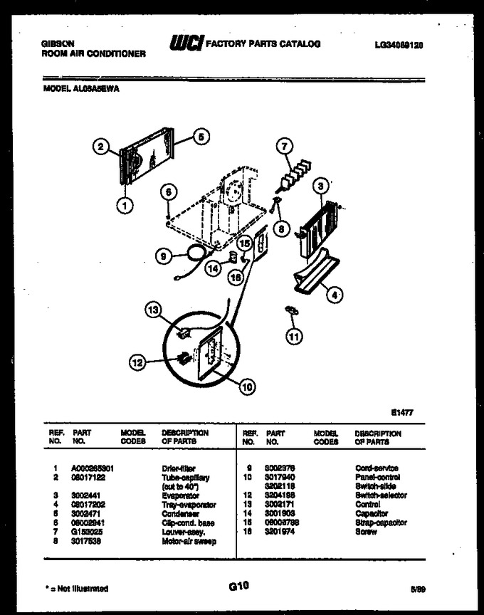 Diagram for AL05A5EWA