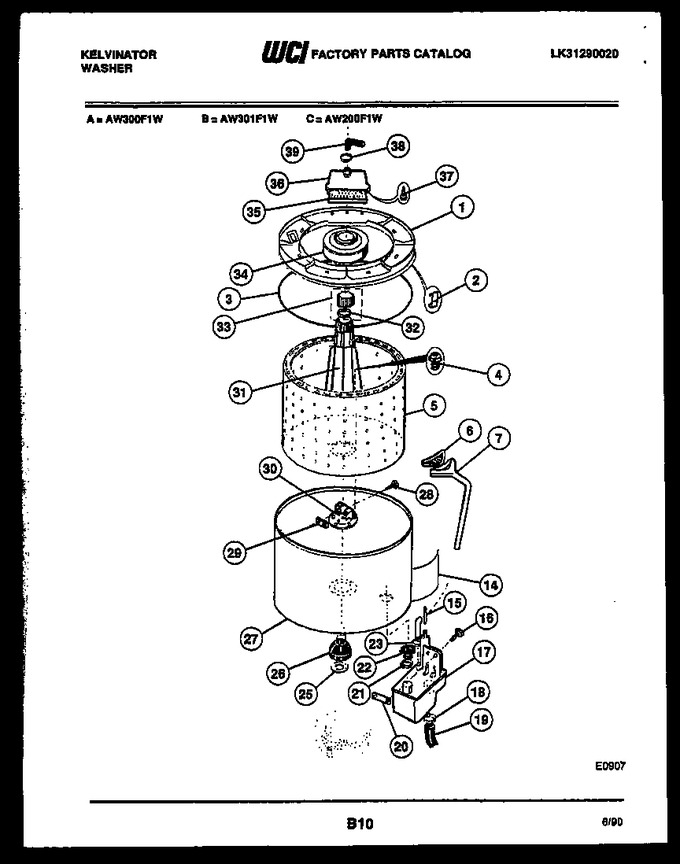 Diagram for AW301F1W