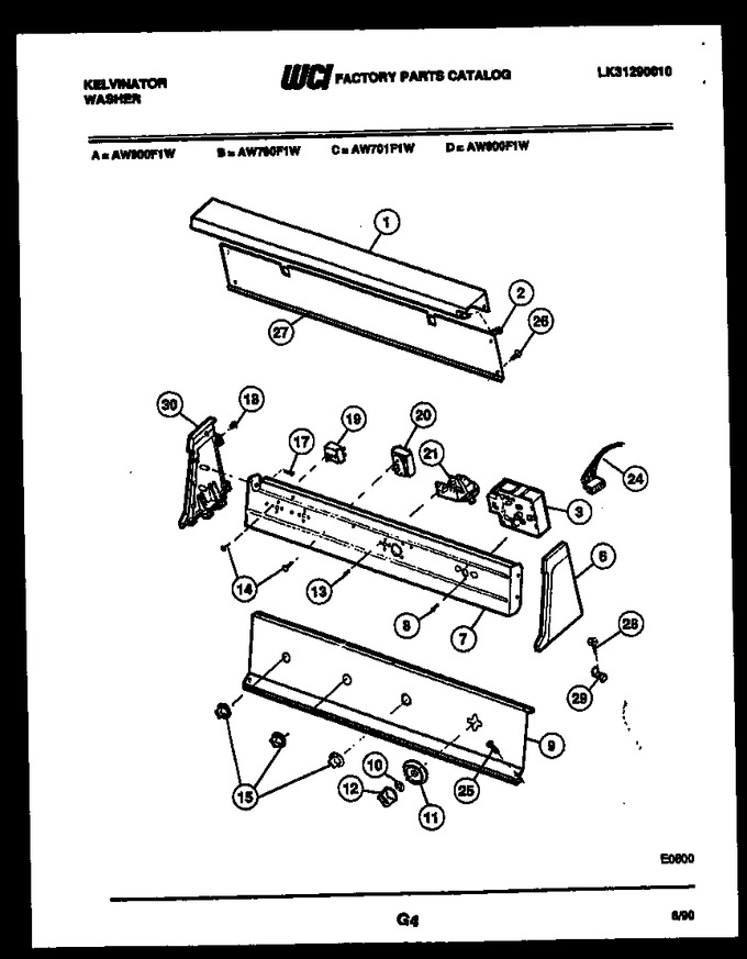 Diagram for AW600F1W