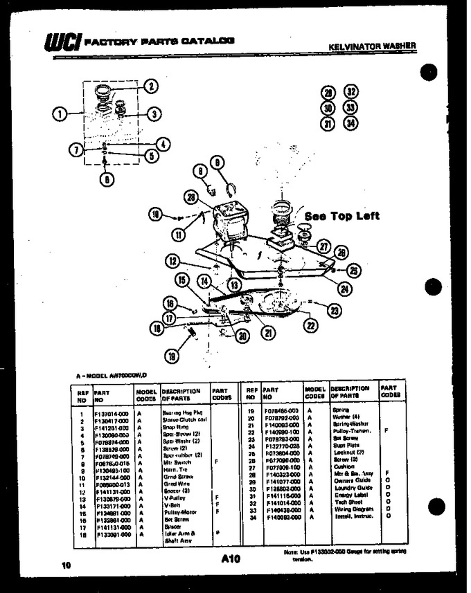 Diagram for AW700C0W