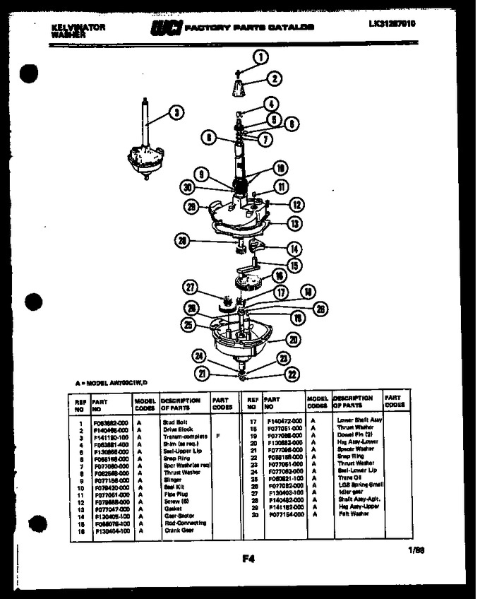 Diagram for AW700C1D