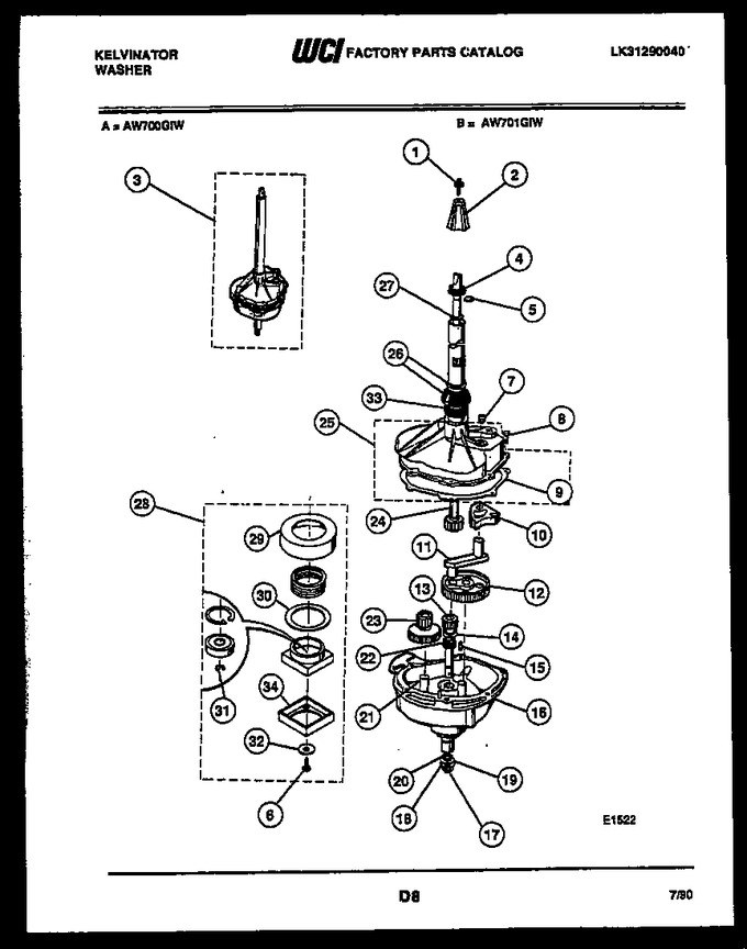 Diagram for AW701G1W