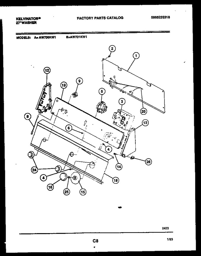 Diagram for AW700KD1