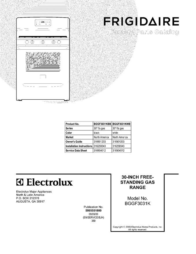 Diagram for BGGF3031KWB