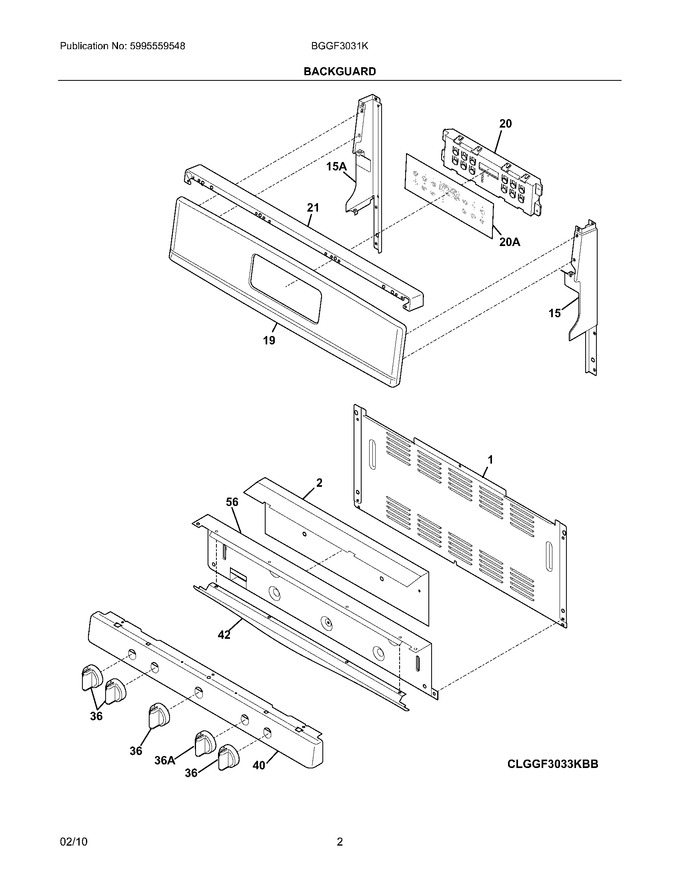 Diagram for BGGF3031KWE