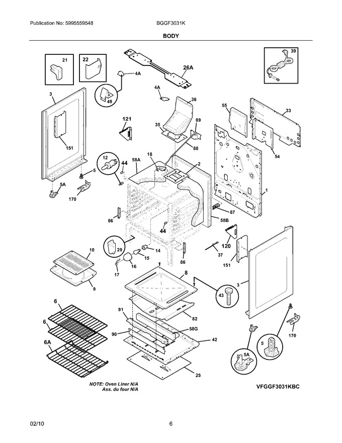 Diagram for BGGF3031KWE