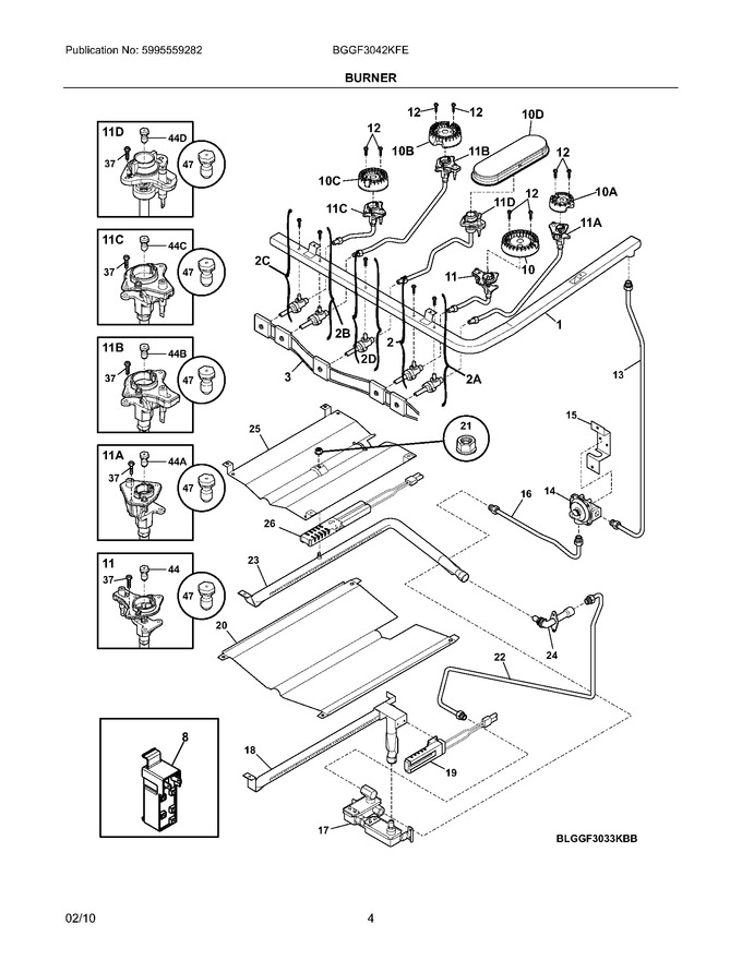 Diagram for BGGF3042KFE