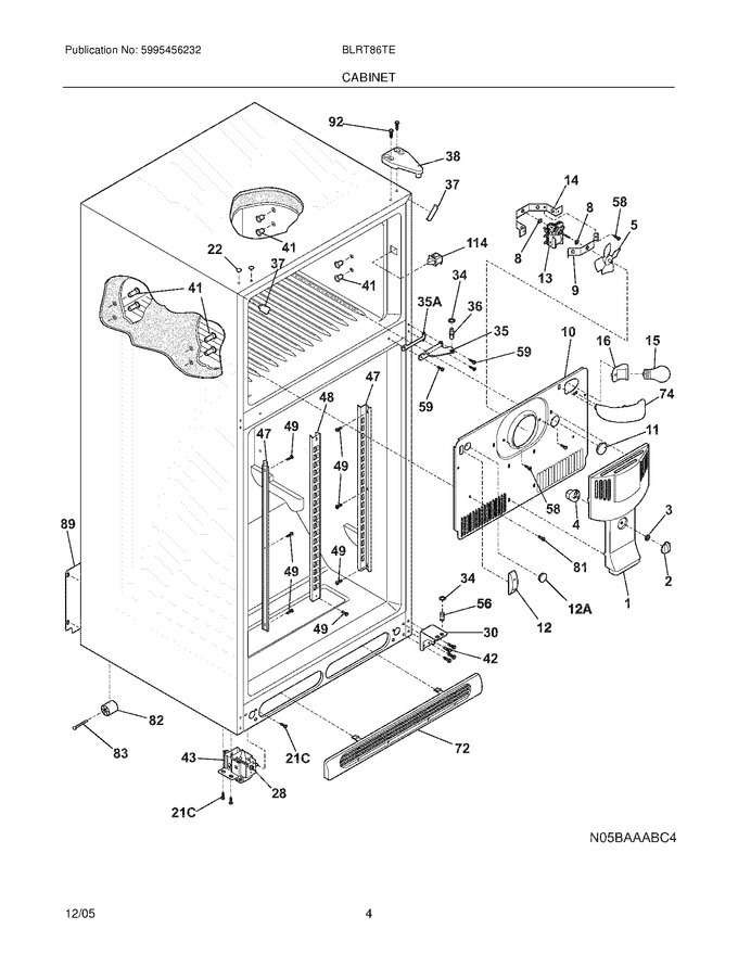 Diagram for BLRT86TEB4