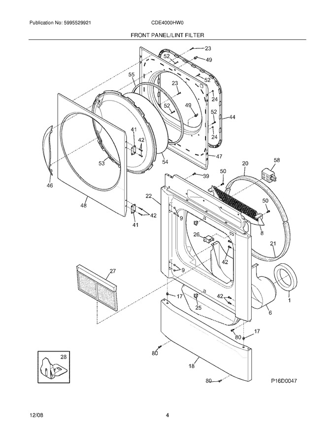 Diagram for CDE4000HW0