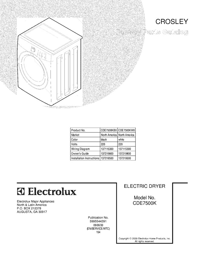 Diagram for CDE7500KB0