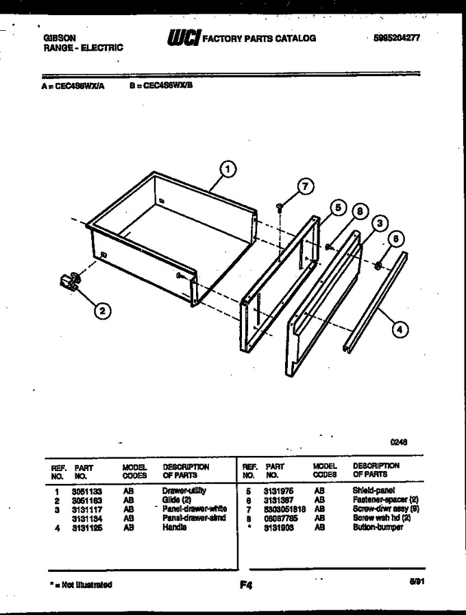 Diagram for CEC4S8WXA