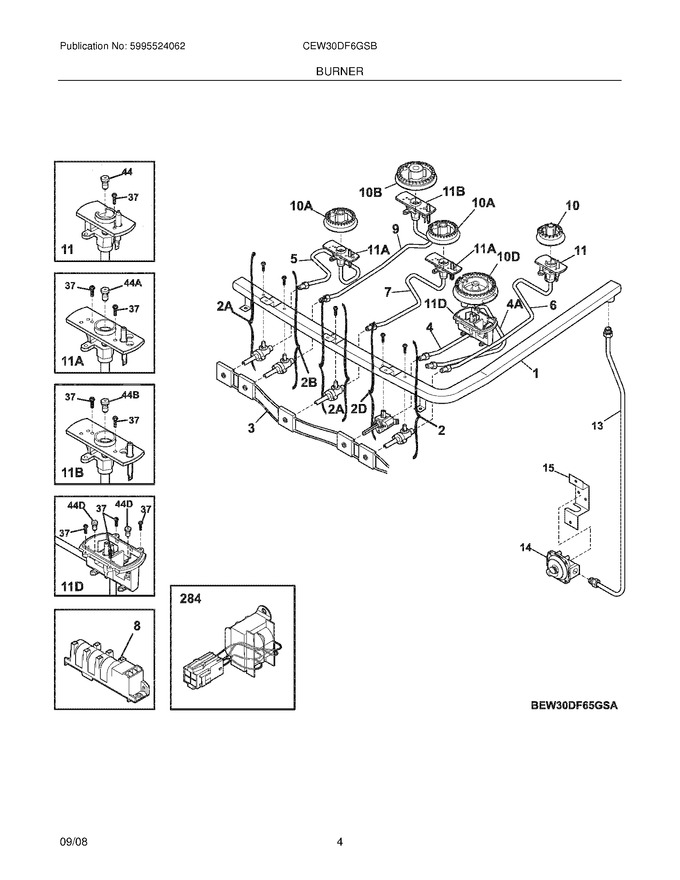 Diagram for CEW30DF6GSB