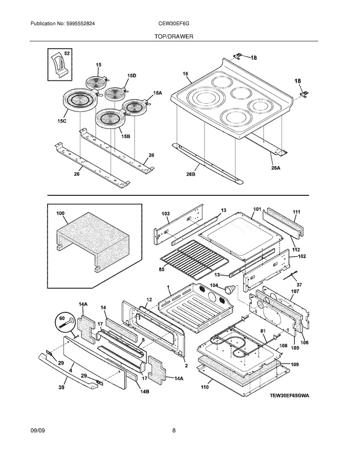 Diagram for CEW30EF6GWE