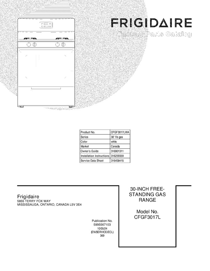 Diagram for CFGF3017LWA