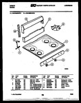 Diagram for 02 - Backguard And Cooktop Parts