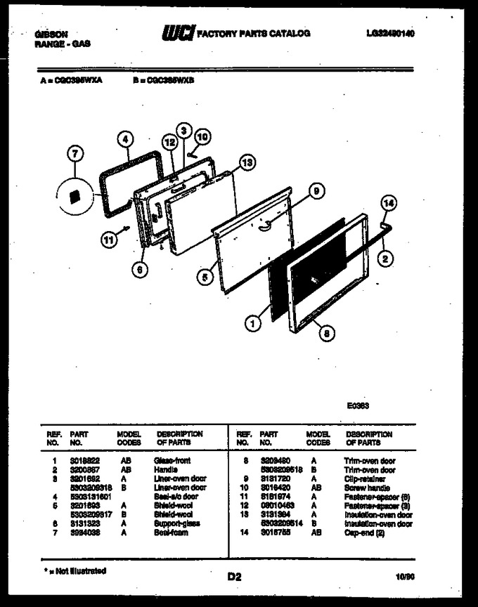 Diagram for CGC3S5WXA