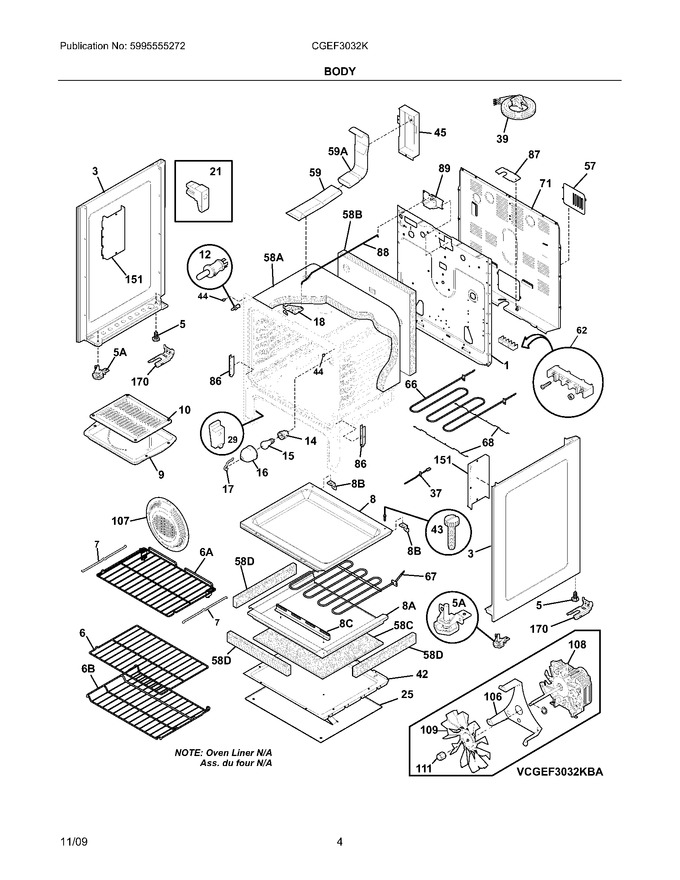 Diagram for CGEF3032KWA