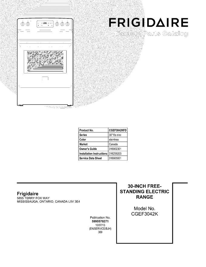 Diagram for CGEF3042KFD