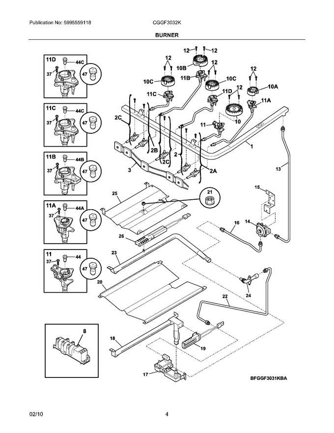 Diagram for CGGF3032KBD