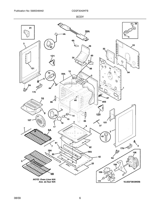 Diagram for CGGF3042KFB