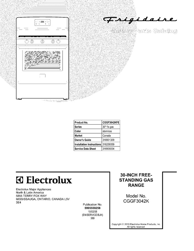 Diagram for CGGF3042KFE