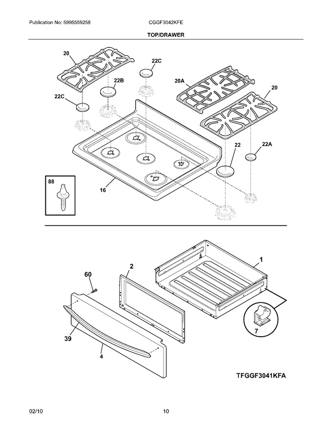 Diagram for CGGF3042KFE