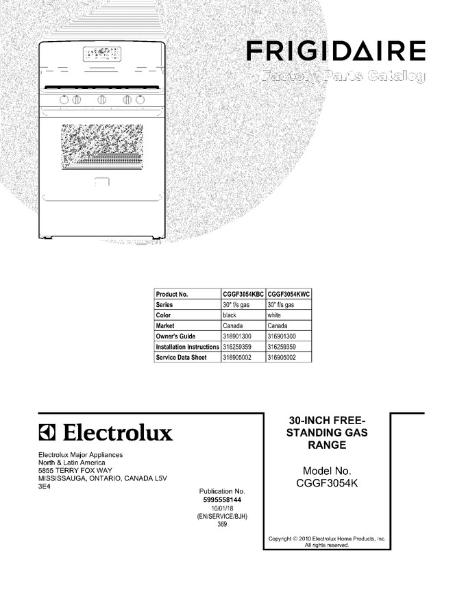 Diagram for CGGF3054KBC