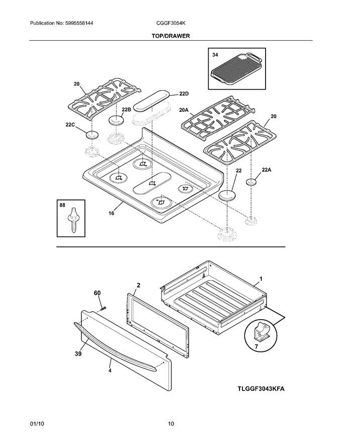 Diagram for CGGF3054KWC