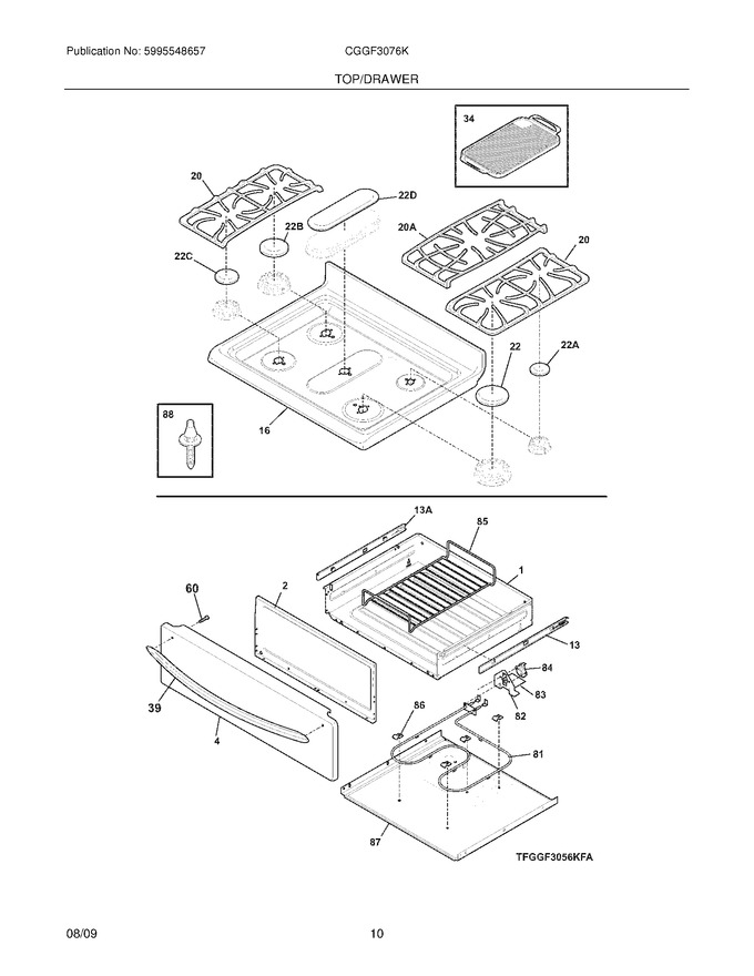 Diagram for CGGF3076KWB