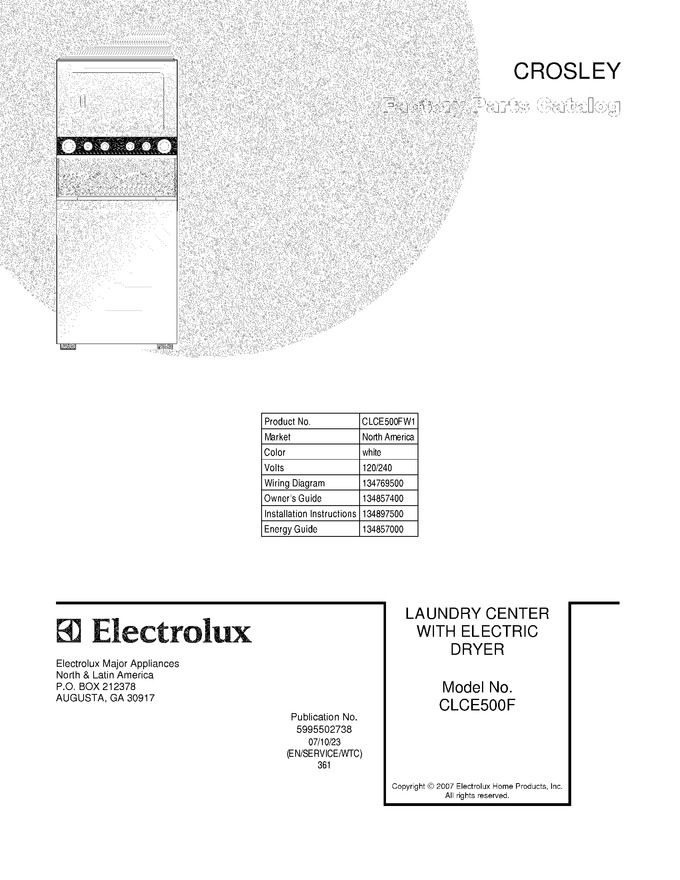 Diagram for CLCE500FW1