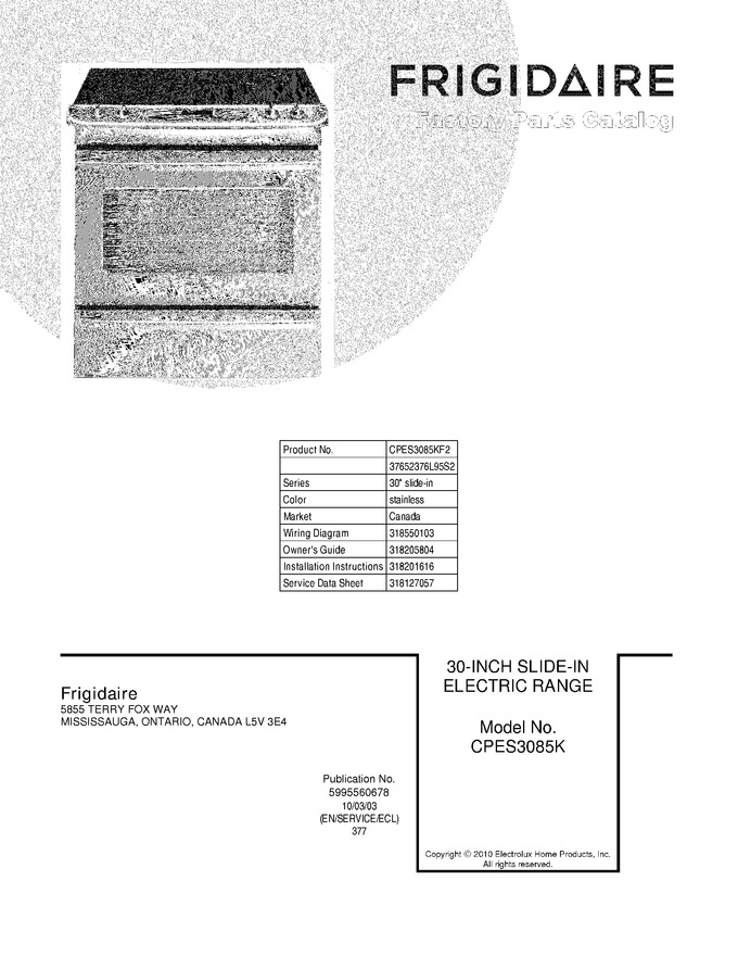 Diagram for CPES3085KF2