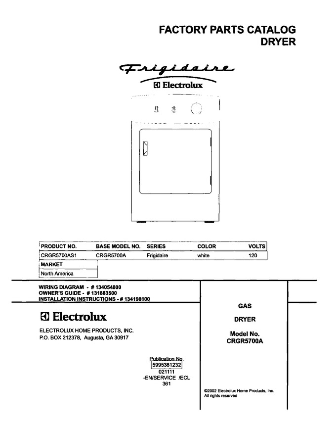 Diagram for CRGR5700AS1