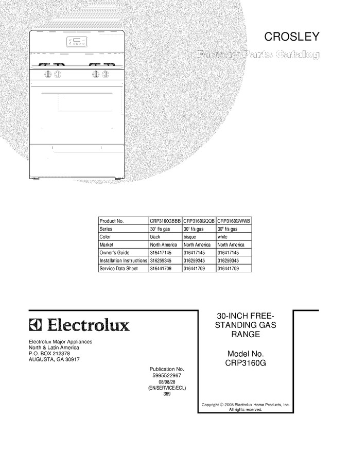 Diagram for CRP3160GWWB