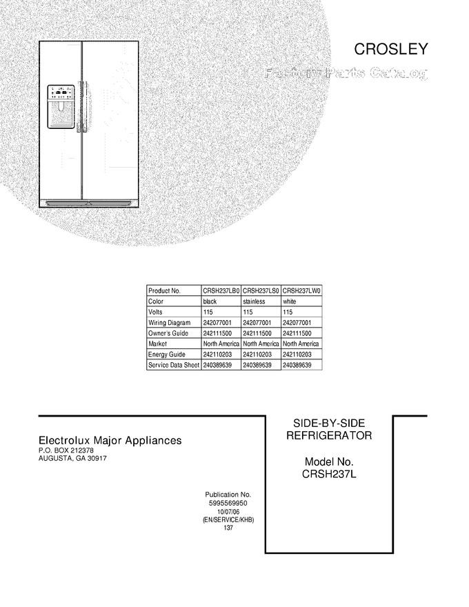 Diagram for CRSH237LS0