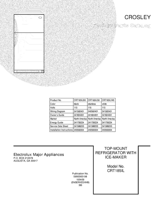 Diagram for CRT185ILB0