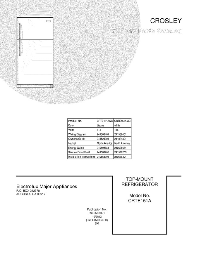 Diagram for CRTE151AWC