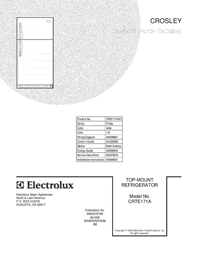 Diagram for CRTE171AW7