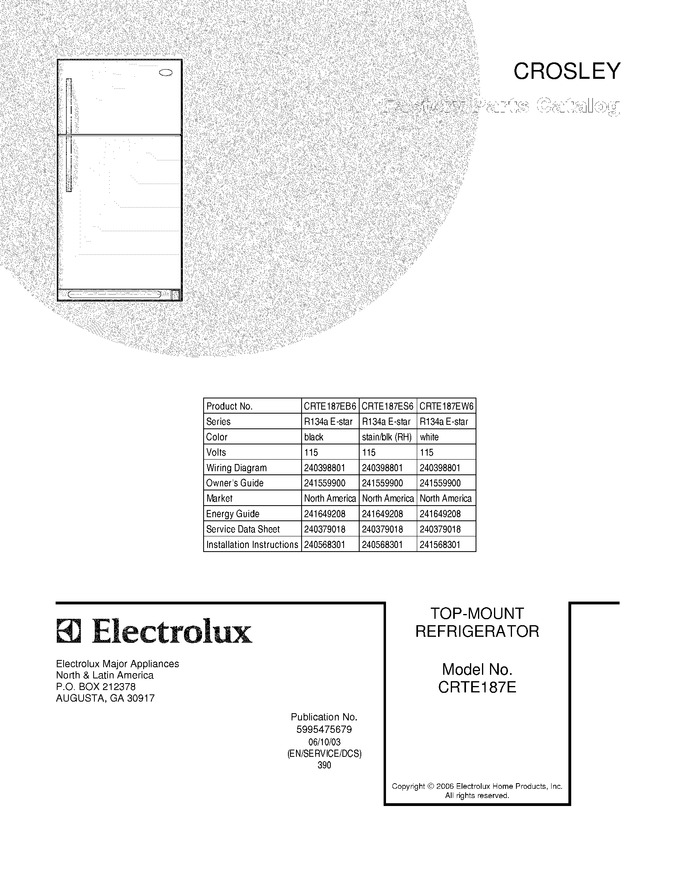 Diagram for CRTE187EB6