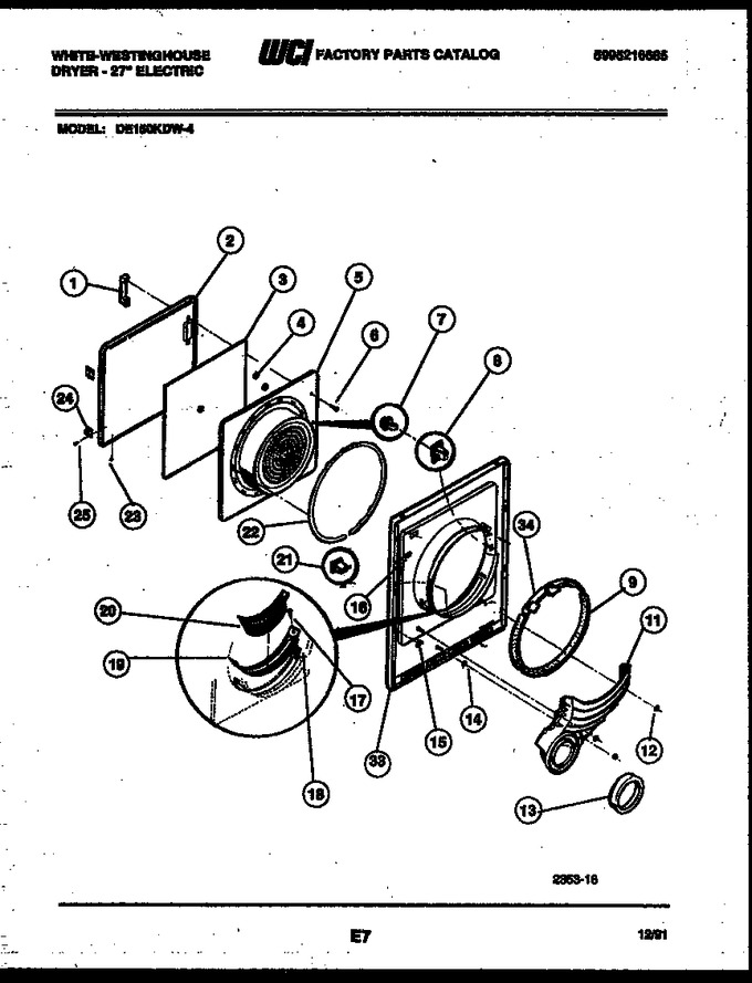 Diagram for DE150KDW4