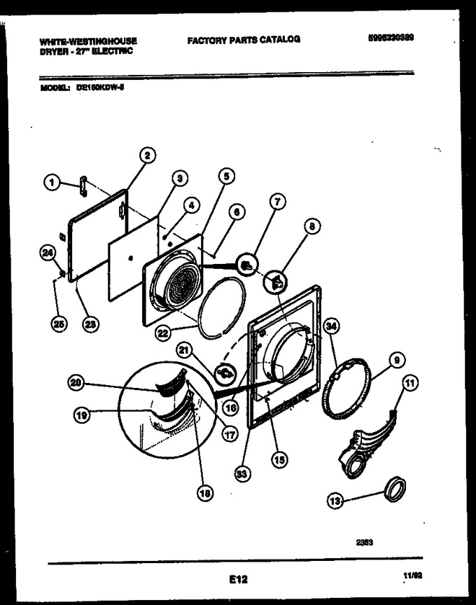 Diagram for DE150KDW5