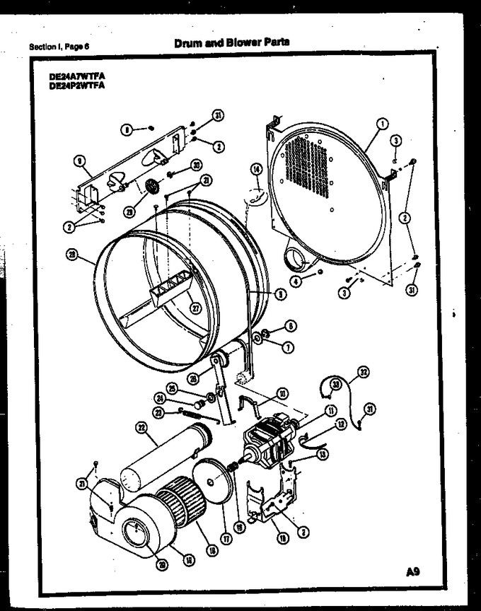 Diagram for DE24A7WTFA