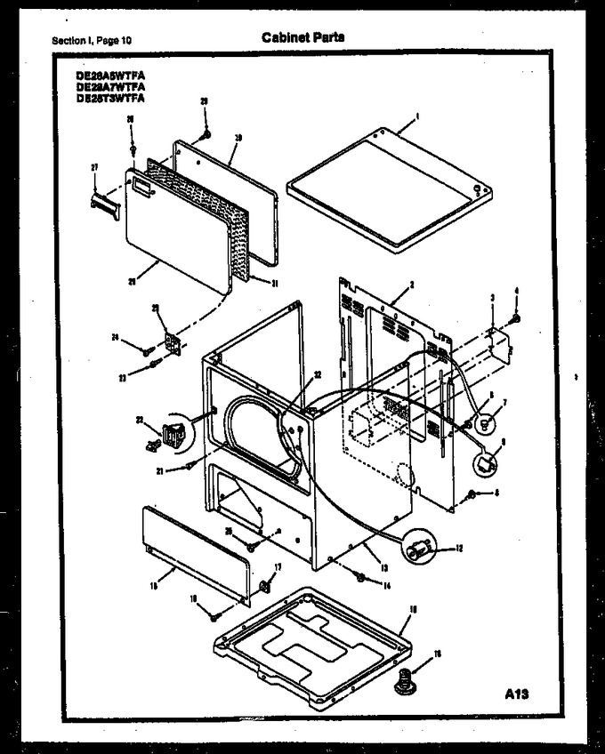 Diagram for DE28A7WTFA