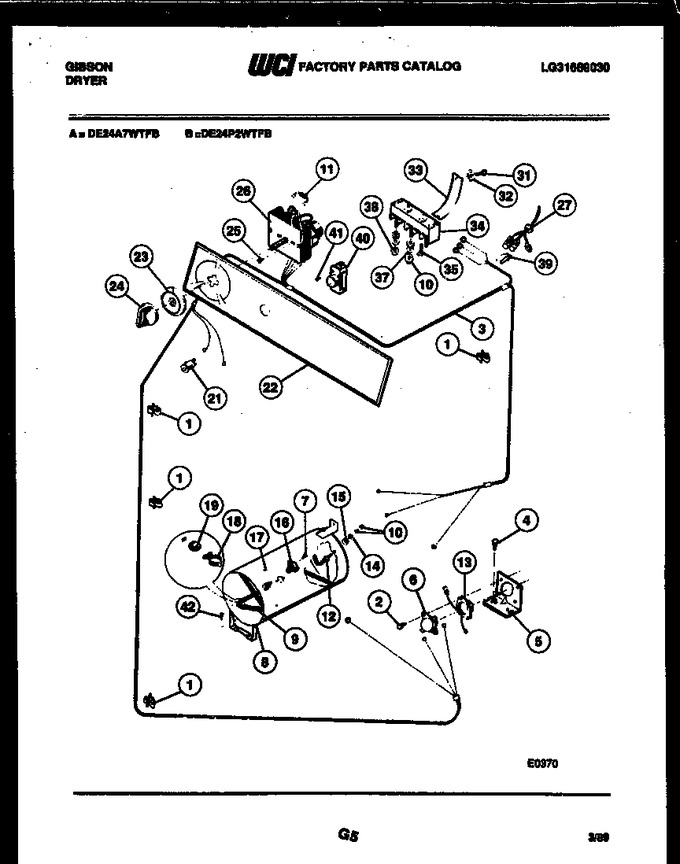 Diagram for DE24A7WTFB