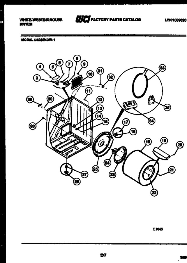 Diagram for DE250KDH1