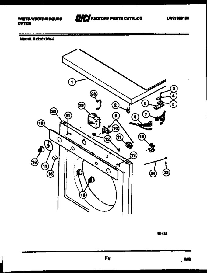 Diagram for DE250KDW2